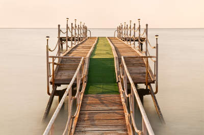 Beldibi pier at dawn